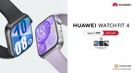ساعة4  HUAWEI WATCH FIT الجديدة تجمع بين الأناقة والأداء الاحترافي الان متاحة*  *في مصر